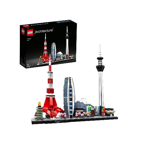 LEGO Architecture Tokyo 21051 Toy Blocks, Present, Architecture, Travel, Design, Interior, Boys, Girls, Ages 16 and Up