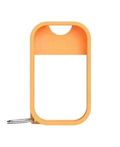 Touchland Mist Case for Power Mist and Glow Mist (1FL OZ), Protective and Stylish Hand Sanitizer Spray Accessory, Silicone Case with Keyring, Orange Spritz - Orange Spritz - 1 Count (Pack of 1)