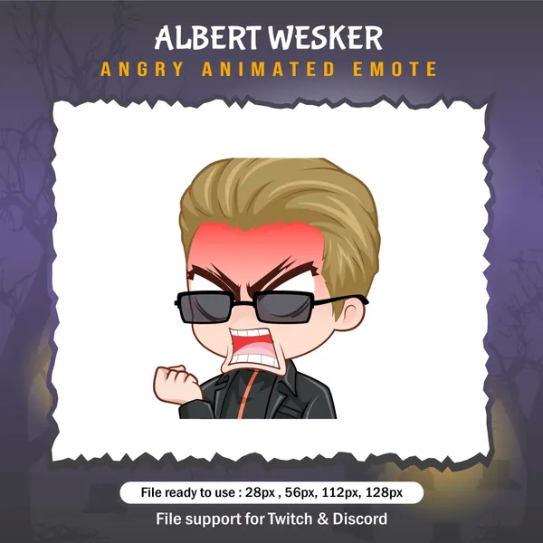 Albert Wesker dead by daylight angry emotes / DBD Twitch Emote