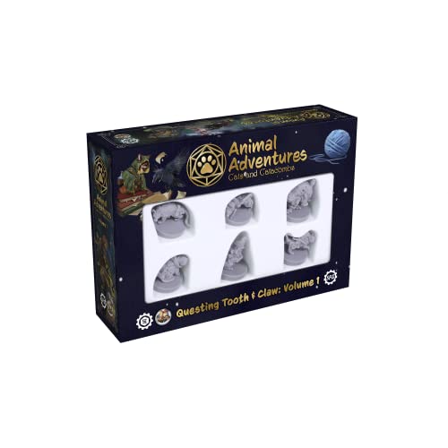 Steamforged Animal Adventures: Cats and Catacombs Questing Tooth and Claw Roleplaying Miniatures 5E Compatible Volume 1 - Volume 1