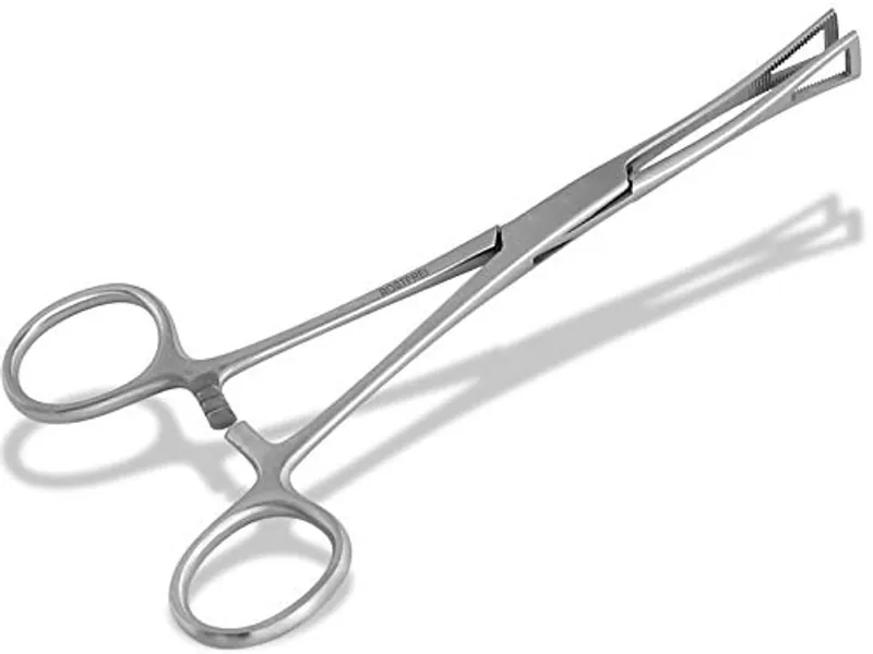 Piercing-Zange geschlossen - Piercingklemme mit Zahnung