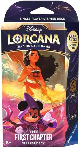 Disney Lorcana The First Chapter STARTER DECK TCG *Sealed New* Amber &amp; Amethyst