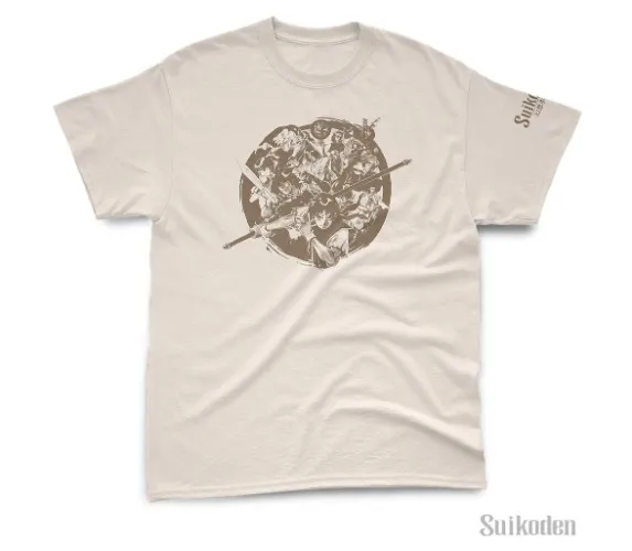 Suikoden Ink Circle T-Shirt | Soft Cream / 2XL