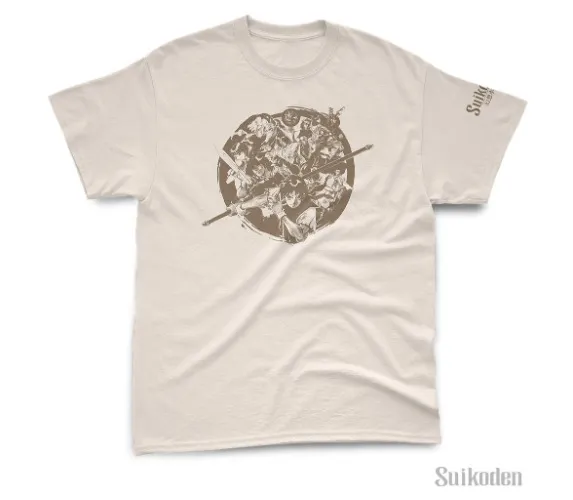 Suikoden Ink Circle T-Shirt | Soft Cream / Large