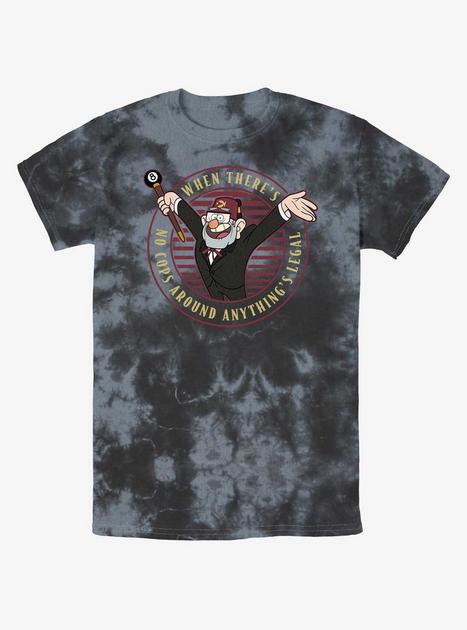 Disney Gravity Falls Stan No Cops Anything's Legal Tie-Dye T-Shirt | Hot Topic