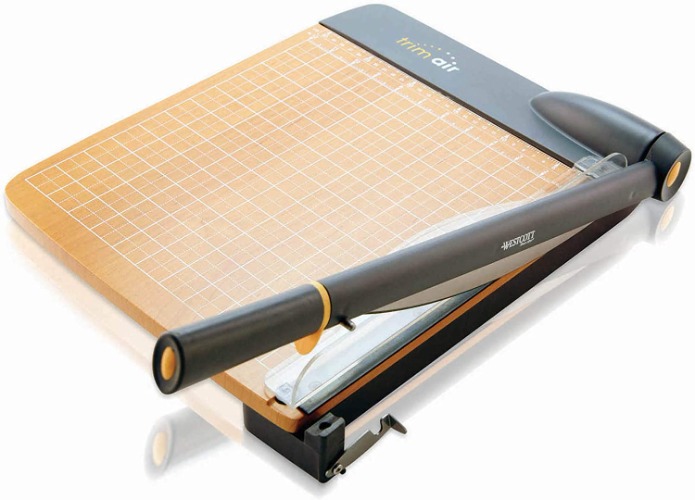 Westcott ‎15106 TrimAir 12-Inch Guillotine Paper Cutter, Heavy-Duty Multi-Paper Trimmer with 30 Sheet Capacity - 12-inch