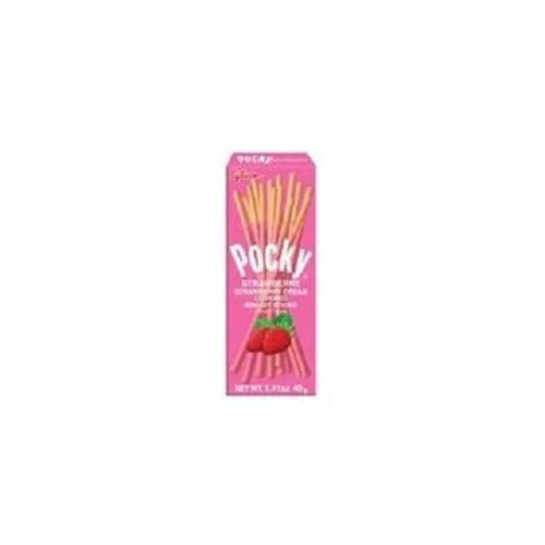 Glico Pocky Biscuit - Strawberry - Case of 20 - 1.41 oz.