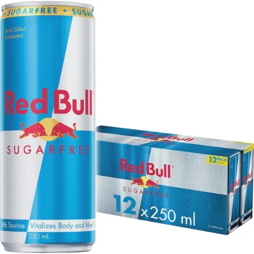 Red Bull Energy Drink Sugar Free Cans 250mL x 12 pack