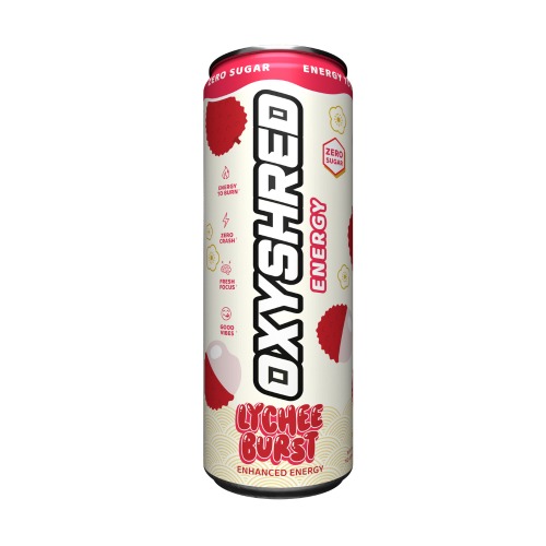 OxyShred Ultra Energy Drink RTD (12-Pack) | 12 Pack / Lychee Burst