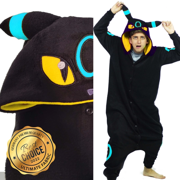 Disfraz de Umbreon brillante Onesie Kigurumi