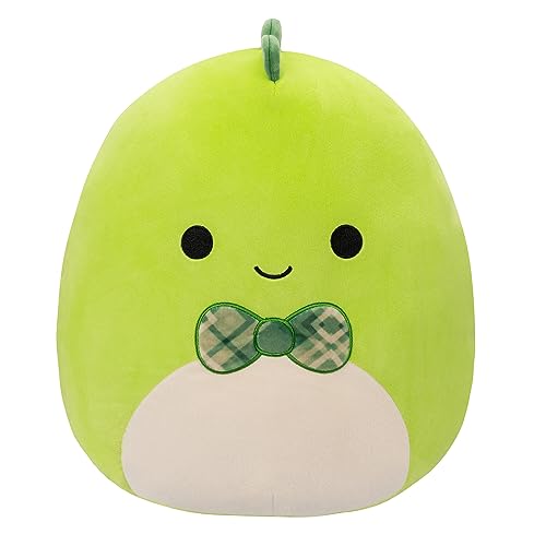 Squishmallows Original 12-Inch Danny Dino with Bow Tie - Medium-Sized Ultrasoft Official Jazwares Plush