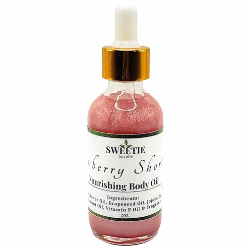 Strawberry Shortcake Handmade Nourishing Body Oil | Moisturizing Skincare After Shower Body Oil
