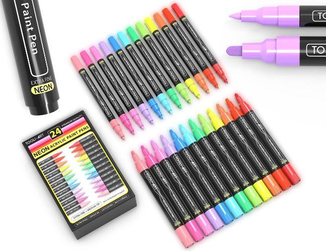 Neon Acrylic Paint Markers