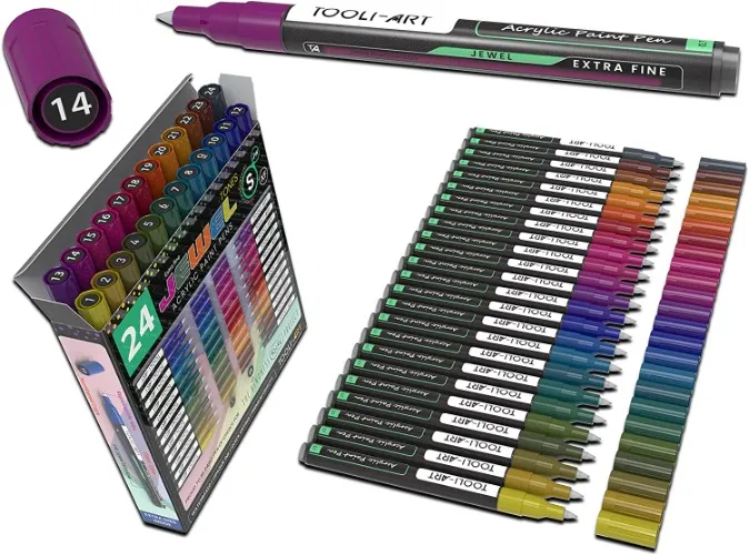 Jewel Extra Fine Acrylic Paint Markers