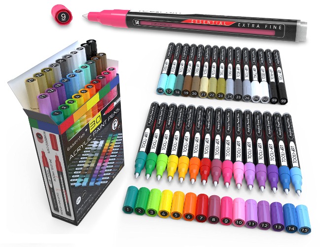 30ct. Extra Fine Acrylic Paint Markers