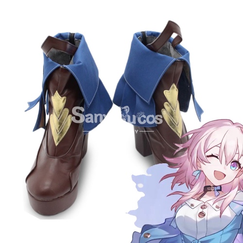 Game Honkai: Star Rail Cosplay Astral Express March 7th Cosplay Shoes - Please Contact Us For Special Size