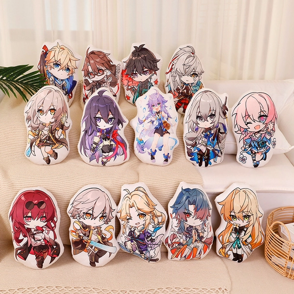 Cute Honkai Star Rail Cushions Chibi Star Rail Fanart Throw Pillows - Kafka