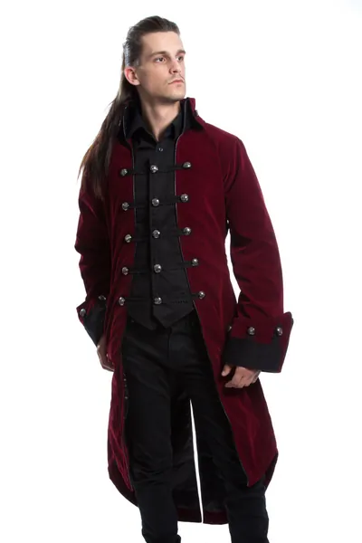 Pirate Red Velvet Coat | L