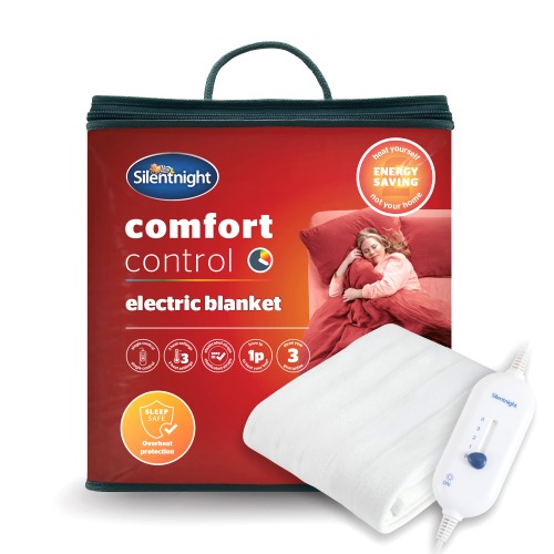 Silentnight Comfort Control Electric Blanket - Double, White