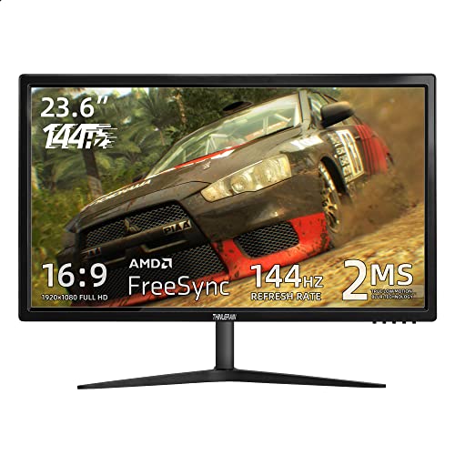 Thinlerain 24 Inch 1080p 2ms 144 Hz Gaming Monitor | 144 Hz Refresh Rate | 2ms Response Time | VESA | Display Port & 1 x HDMI & USB | PC Gaming Monitor - 23.6 inch 165hz monitor