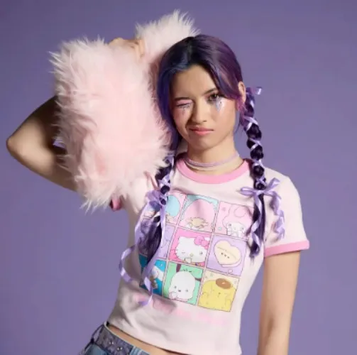 Hello Kitty And Friends Missing You Girls Ringer Baby T-Shirt