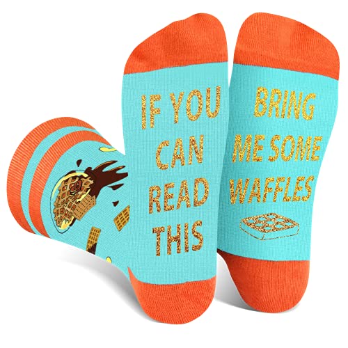 Funny Socks - If You Can Read This Bring Me - Novelty White Elephant Gifts For Men Women Boys - U-waffles01