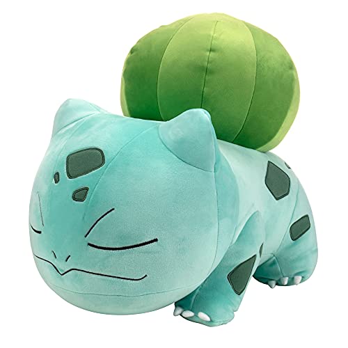 Pokémon Pokemon 18” Plush Sleeping Bulbasaur - Cuddly Must Have Fans - Plush for Traveling, Car Rides, Nap Time, and Play Time - Bulbasaur