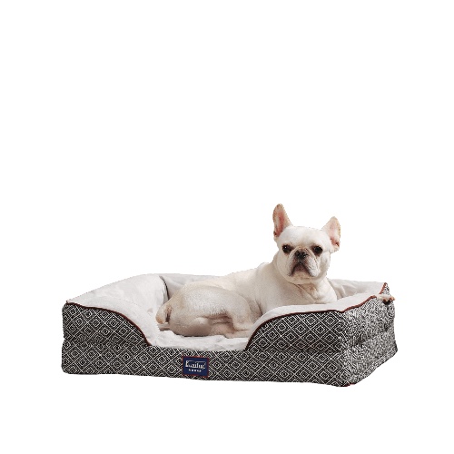 Orthopedic Dog Sofa Bed | Pattern Design - Medium 28" x 23" x 7"
