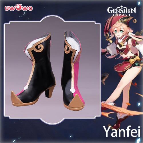 Uwowo Game Genshin Impact Yanfei Wise Innocence Cosplay Shoes - 42