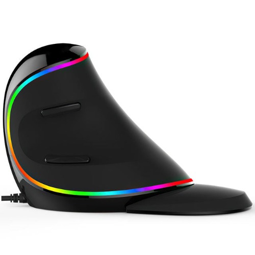 Ergonomic RGB USB Wired Vertical Mouse - Wired RGB Light