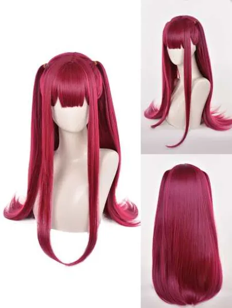 Long Straight Cosplay Synthetic Wig With Bangs