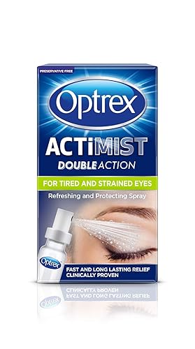 Optrex Actimist 10 ml Eye Spray - Relieves Tired, Strained, Dry Eyes, Reduces Moisture Loss, Provides Fast Cooling And Long-Lasting Relief For Irritations & Inflammations