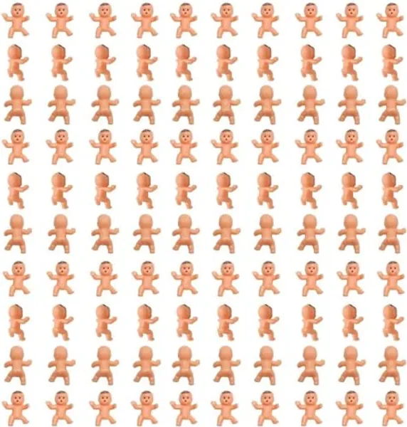 sansheng 200pcs1 Mini-Plastic Baby Party Preference / Baby Shower, Ice Games, Party Decoration - 200 Count (Pack of 1)