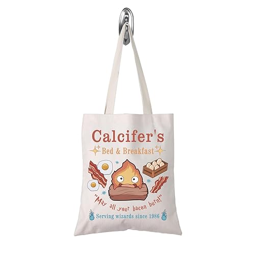 TSOTMO Calcifer's Bed & Breakfast Tote Bag Anime Lover Gift for Women Mother Best Friend - Calcifer's Tote