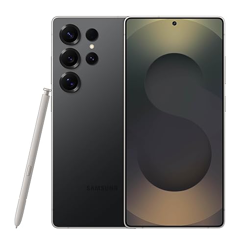 SAMSUNG Galaxy S25 Ultra Cell Phone, 256GB AI Smartphone, Unlocked Android, AI Camera, Fast Processor, Long Battery Life, 2025, US 1 Yr Manufacturer Warranty, Titanium Black - Titanium Black - 256 GB - S25 Ultra - Phone Only