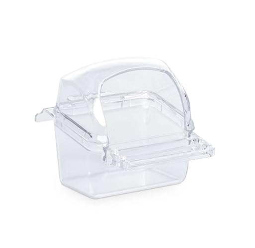 Prevue Pet Products BPV1219 1-Card Hooded Bird Cage Plastic Cup, Colors Vary