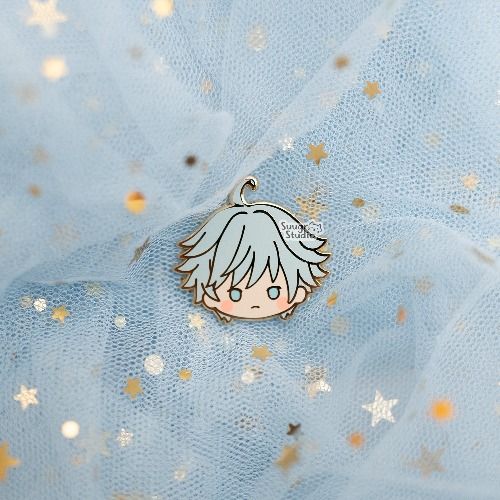 Genshin Impact Xingqiu & Chongyun Hard Enamel Pin - Chongyun / [A Grade] / Simple Rubber Back