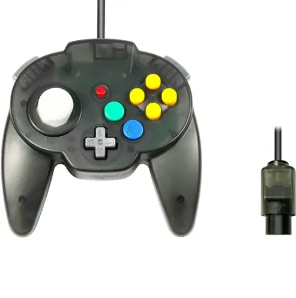 Amazon.com: Warrior 64 Wired Controller for Original Nintendo 64 N64 Console (Black) : Video Games