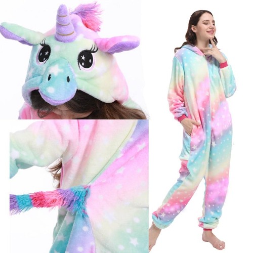 Sweet Kigurumi Jumpers - Pastel Rainbow Unicorn / XL