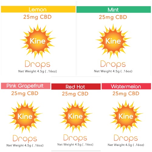 Kine Drops CBD Singles (25mg) - Watermelon CBD (25mg)