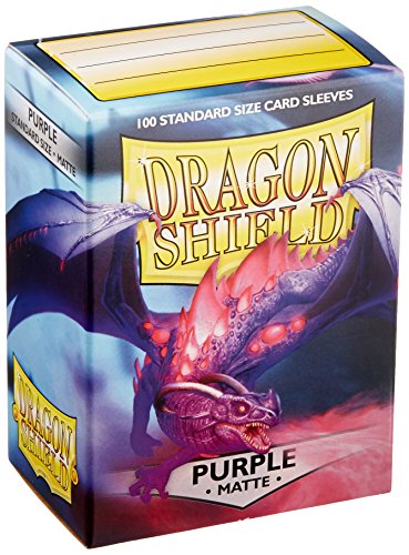 Dragon Shield Standard Size Sleeves – Matte Purple 100CT - Card Sleeves are Smooth & Tough - Compatible with Pokemon, Yugioh, & Magic The Gathering Card Sleeves – MTG, TCG, OCG