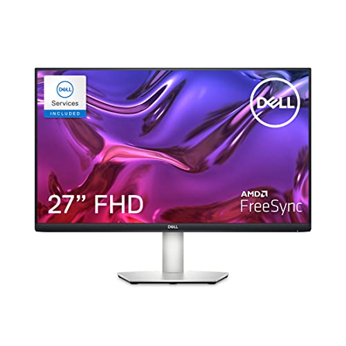 Dell 27-inch USB-C Monitor - Full HD (1920 x 1080 Display, 75Hz Refresh Rate, 4MS Grey-to-Grey Response Time (Extreme Mode), Dual 3W Built-in Speakers, HDMI, IPS, AMD FreeSync, Silver - S2723HC - 27 Inches - S2723HC