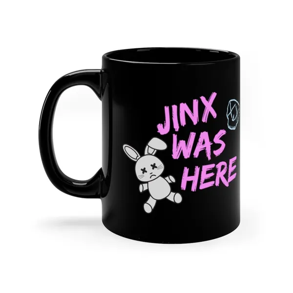 Jinx was here mug. Powder mug. Jinx mug. Jinx tea coffee mug. Arcane League of legends mug. Graphic Lol mug. Lol cup. Gamer, lol player gift