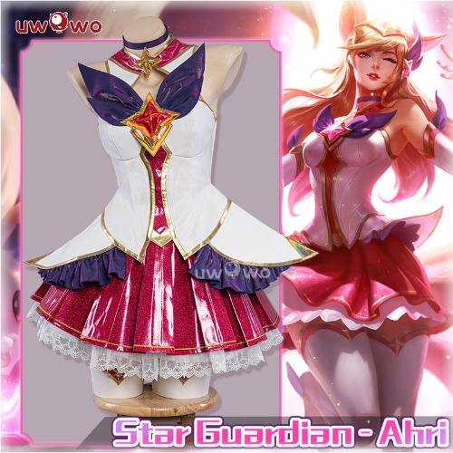 【In Stock】Uwowo League of Legends/LOL: Star Guardian Ahri SG Cosplay Costume - 【In Stock】S
