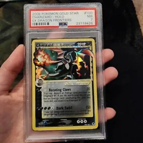 2006 POKEMON EX DRAGON FRONTIERS CHARIZARD-HOLO GOLD STAR