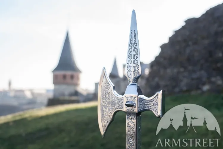 Halberd Decorative Stainless Head “Knight of Fortune”