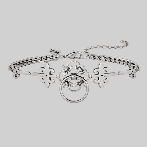 FORTRESS. Medieval Knocker Hinged Choker - Silver | Silver