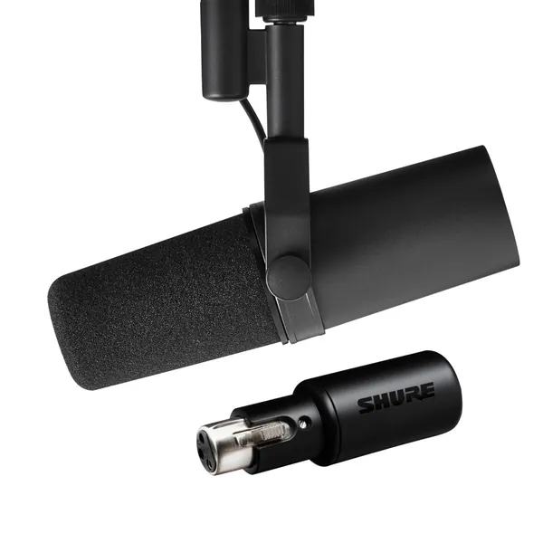 SHURE SM7B Unidirectional Dynamic Microphone (Genuine Domestic Product) & SHURE Sure MVX2U Digital Audio Interface XLR-USB Converter Adapter with Headphone Output