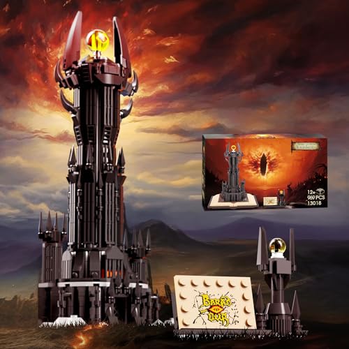 Glowing Lord Castle Building Set, 969 PCS Compatible with Lego, STEM LOTR Gift Toy for Boys and Girls, Dark Tower Architecture Model (KK0001) - Castle