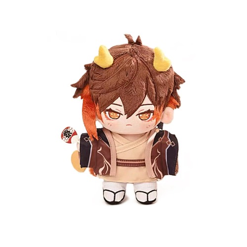 Anime Plush Figure Zhongli Dress Up Doll 8" Plushie Doll Props Collection Soft Stuffed Doll Gift for Fans - Anime,Professional